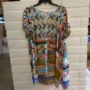 Johnny Was Silk Tunic/Top/Cover-Up